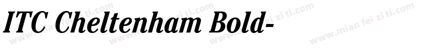 ITC Cheltenham Bold字体转换